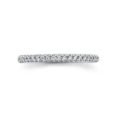 0.18ctw Diamond Band Ring, White Gold