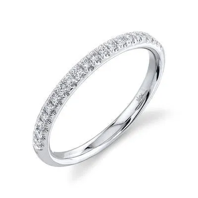 0.18ctw Diamond Band Ring, White Gold