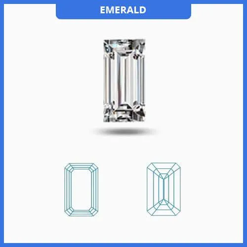 0.95CT I-J/VS Emerald Cut Diamond MDL#D9292-9