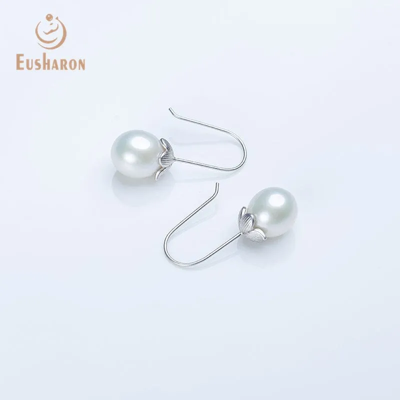 10 Pairs 11-12mm Drop Shape White Edison Pearl Earrings