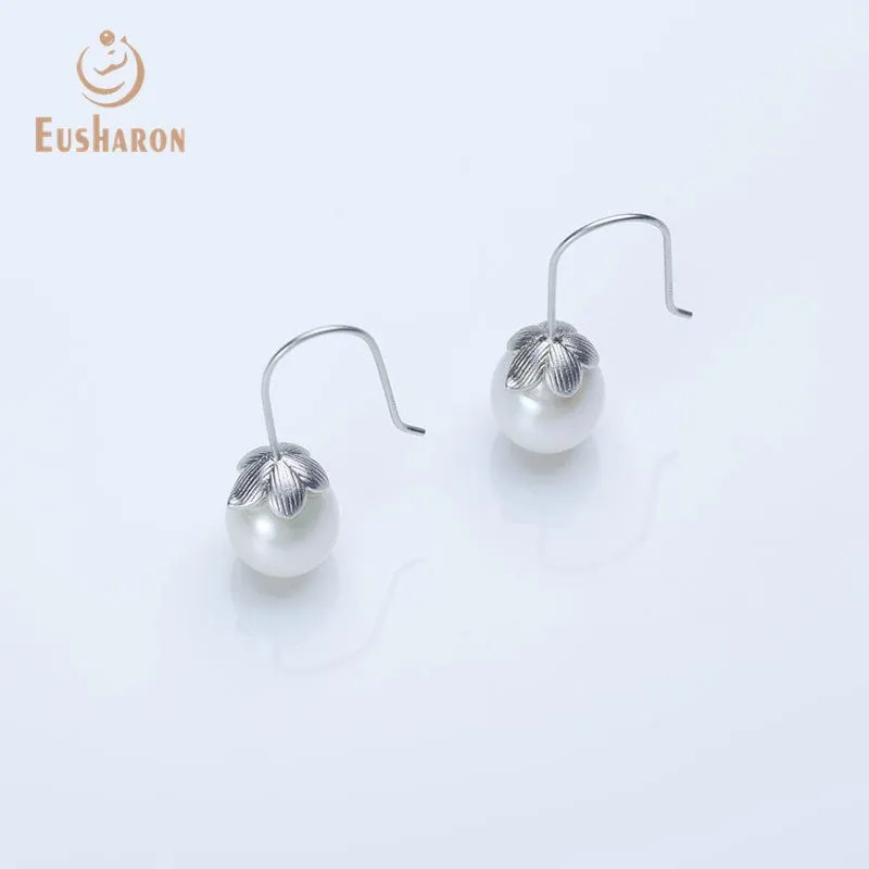 10 Pairs 11-12mm Drop Shape White Edison Pearl Earrings