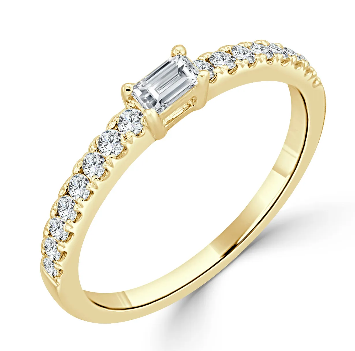 14k Gold & Diamond Ring - 0.19ct