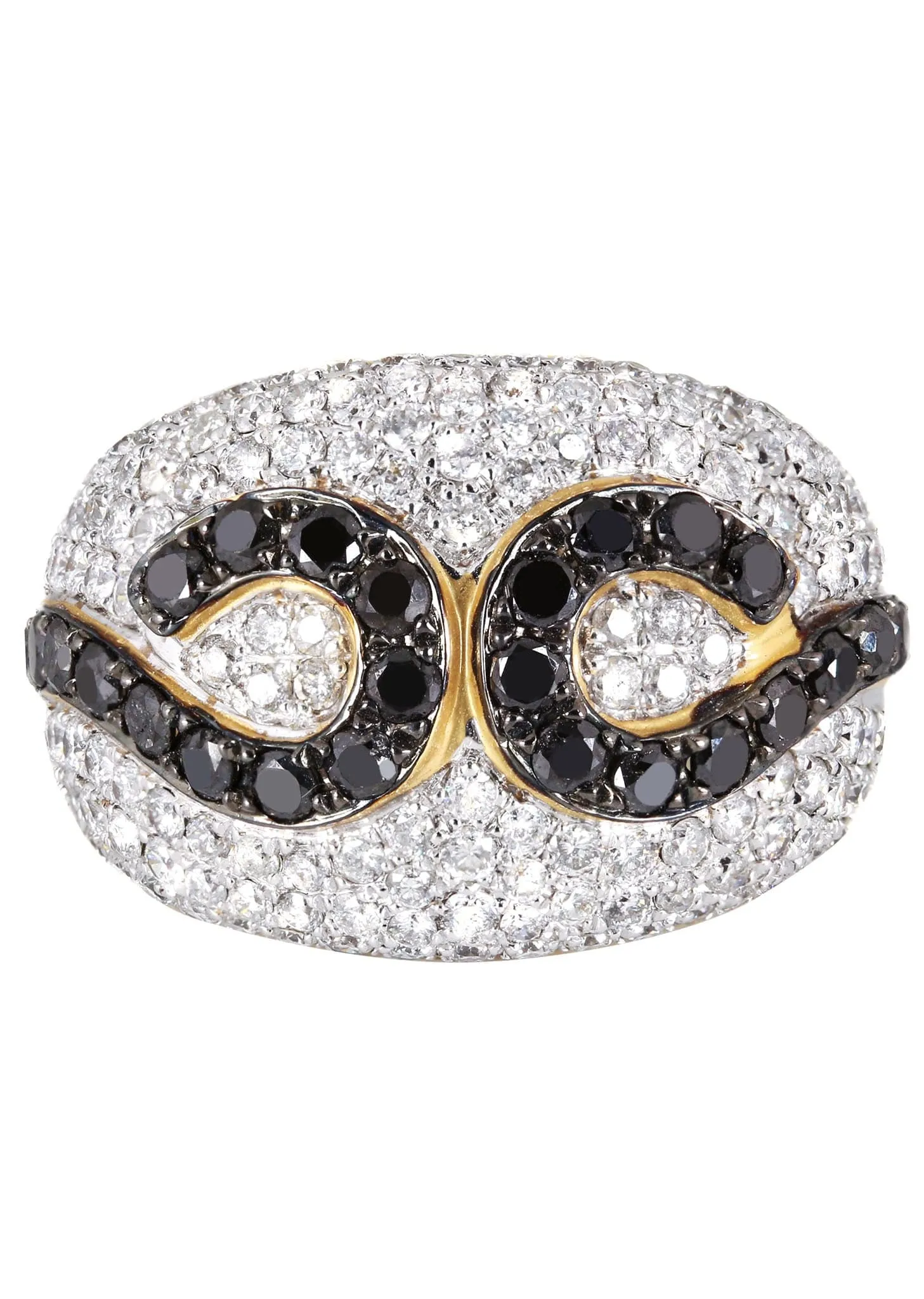 14K Ladies Black Diamond Cocktail Ring | 2.63 Carats | 10.17 Grams