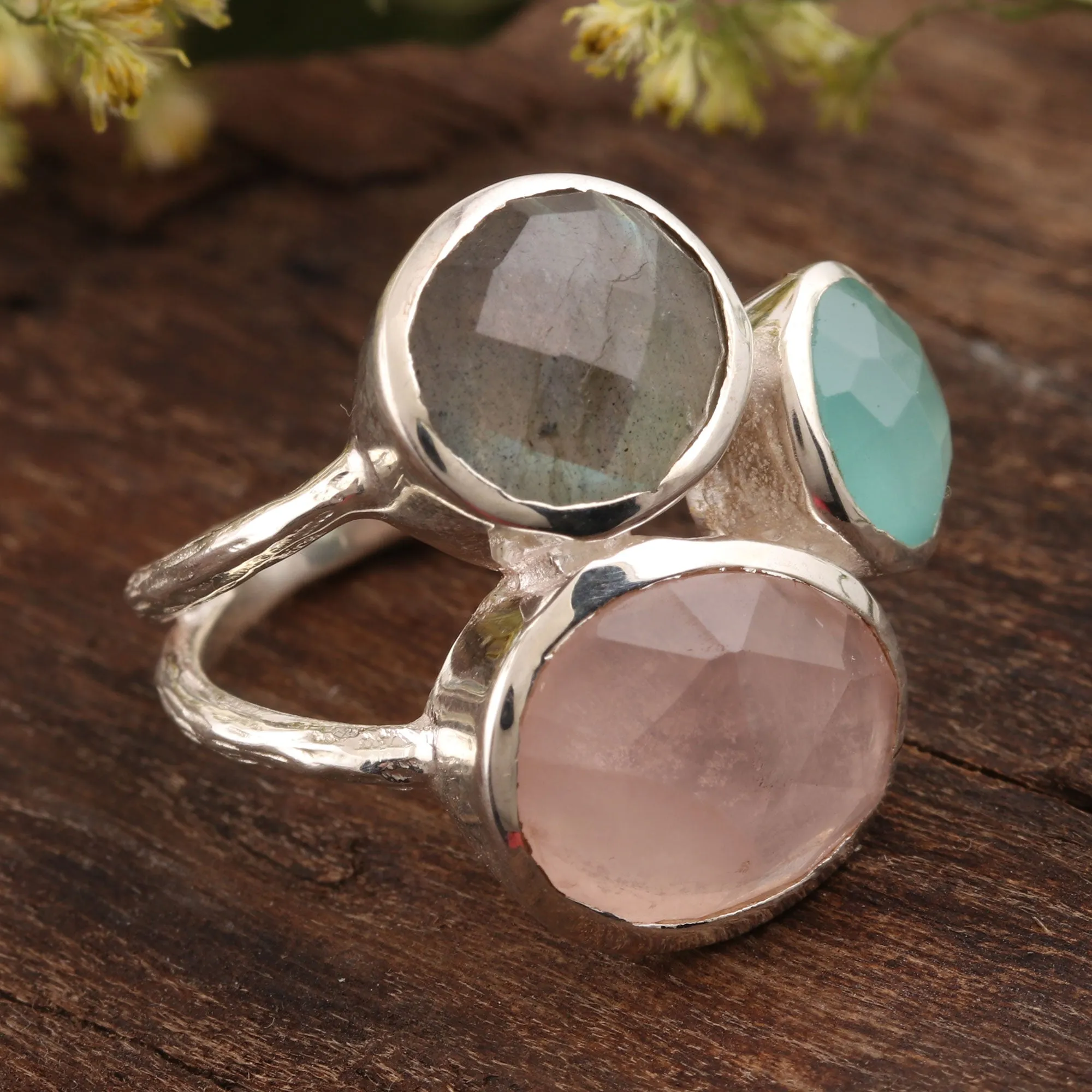 16.5-Carat Multi-Gemstone Cocktail Ring from India - Sparkling Blossom | NOVICA