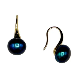 322-10-G | THE CHARLOTTE EARRINGS (BLACK ON GOLD)