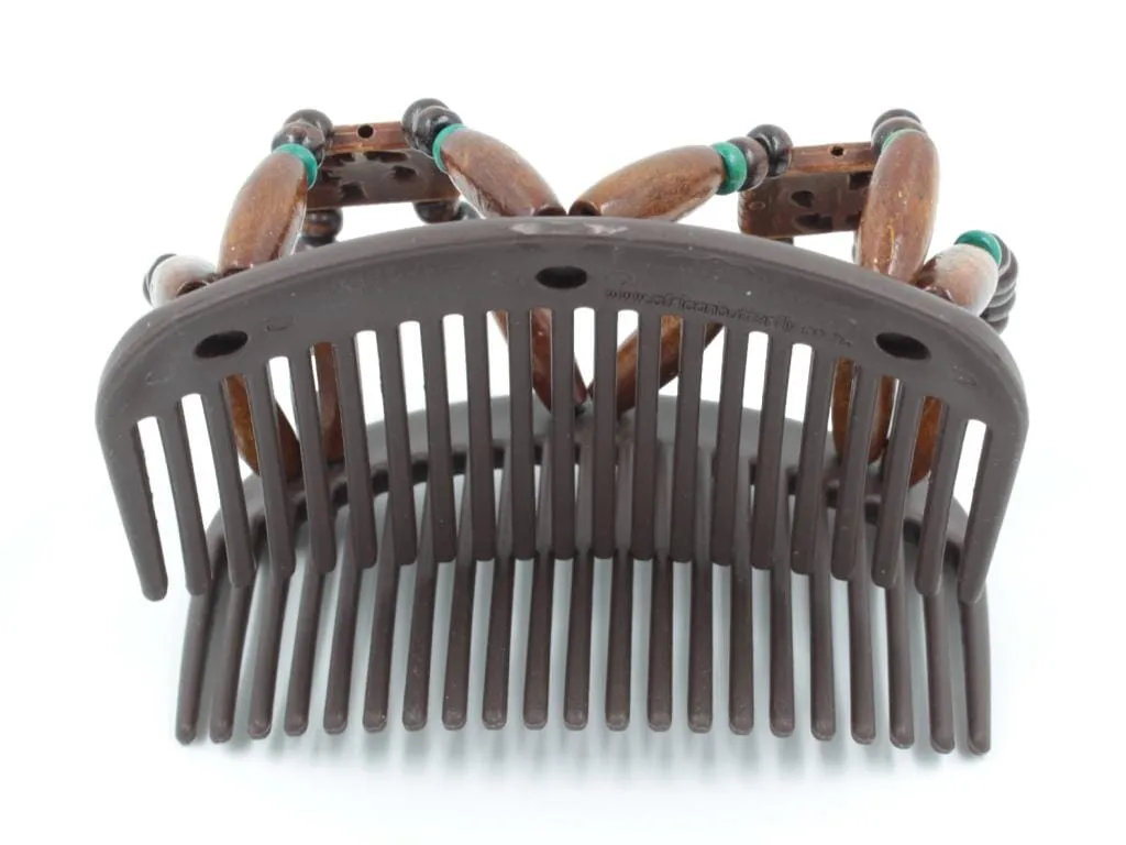 African Butterfly Hair Comb - Dupla Brown 149