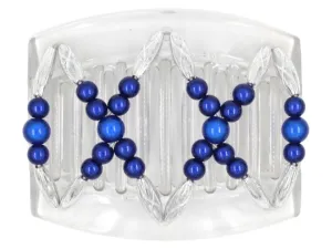 African Butterfly Thick Hair Comb - Dalena Clear 89