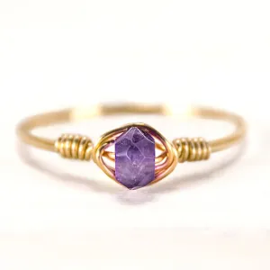 Amethyst Dainty Ring