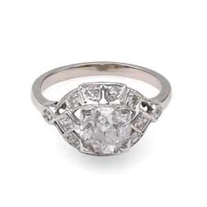 Art Deco Platinum Diamond Ring