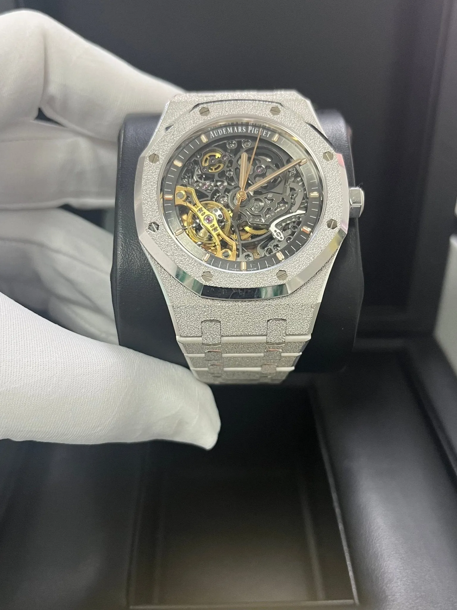 Audemars Piguet Royal Oak Double Balance Wheel Frosted Gold (Reference # 15407BC.GG.1224BC.01)