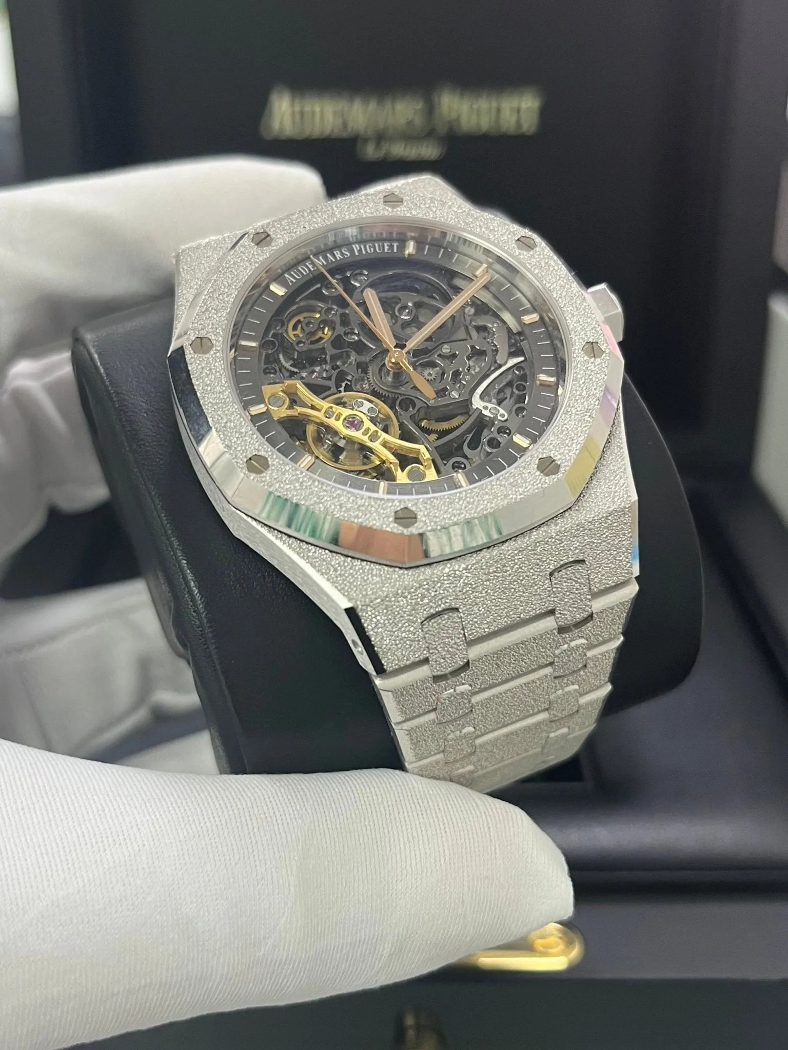 Audemars Piguet Royal Oak Double Balance Wheel Frosted Gold (Reference # 15407BC.GG.1224BC.01)