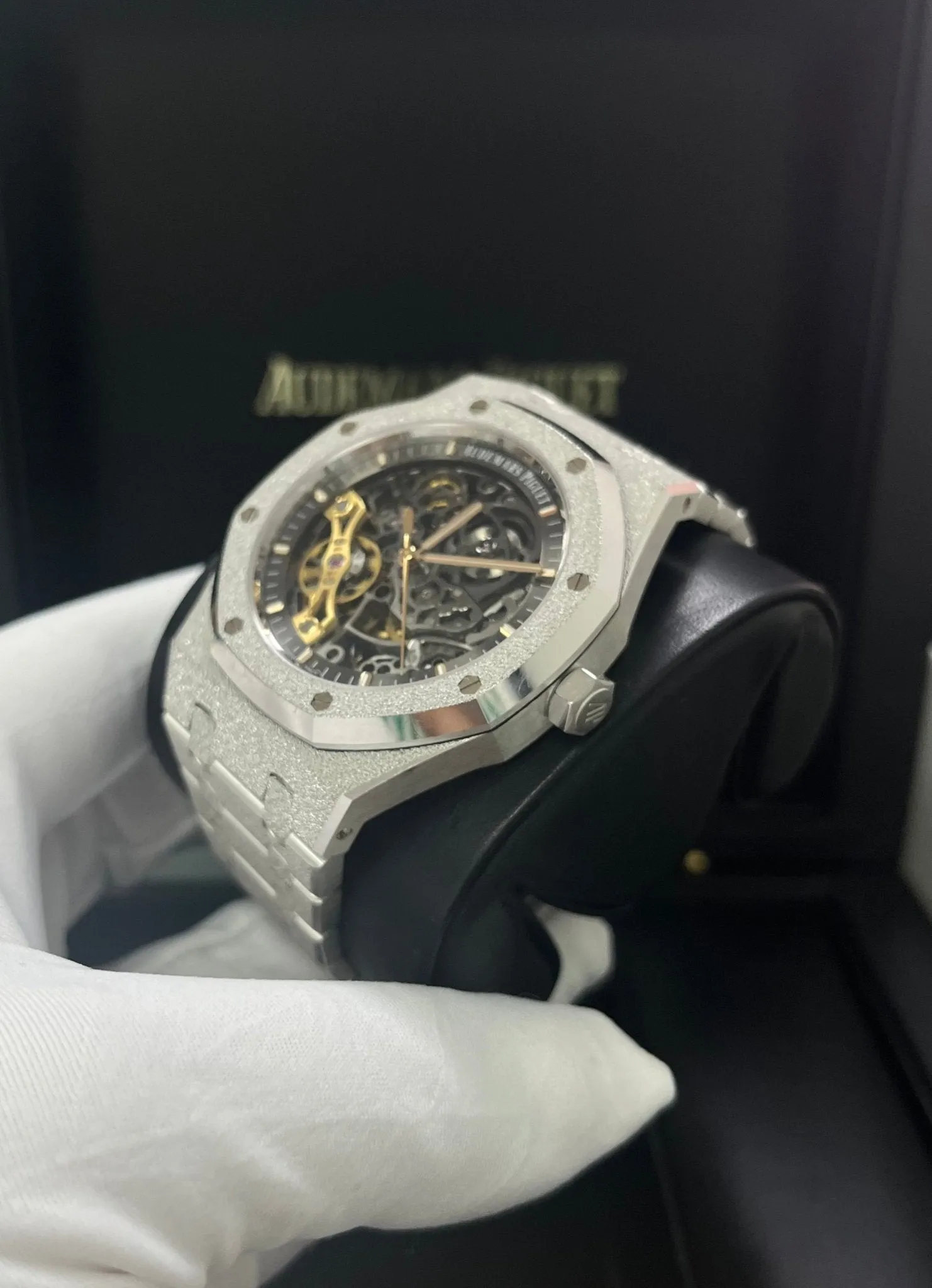 Audemars Piguet Royal Oak Double Balance Wheel Frosted Gold (Reference # 15407BC.GG.1224BC.01)