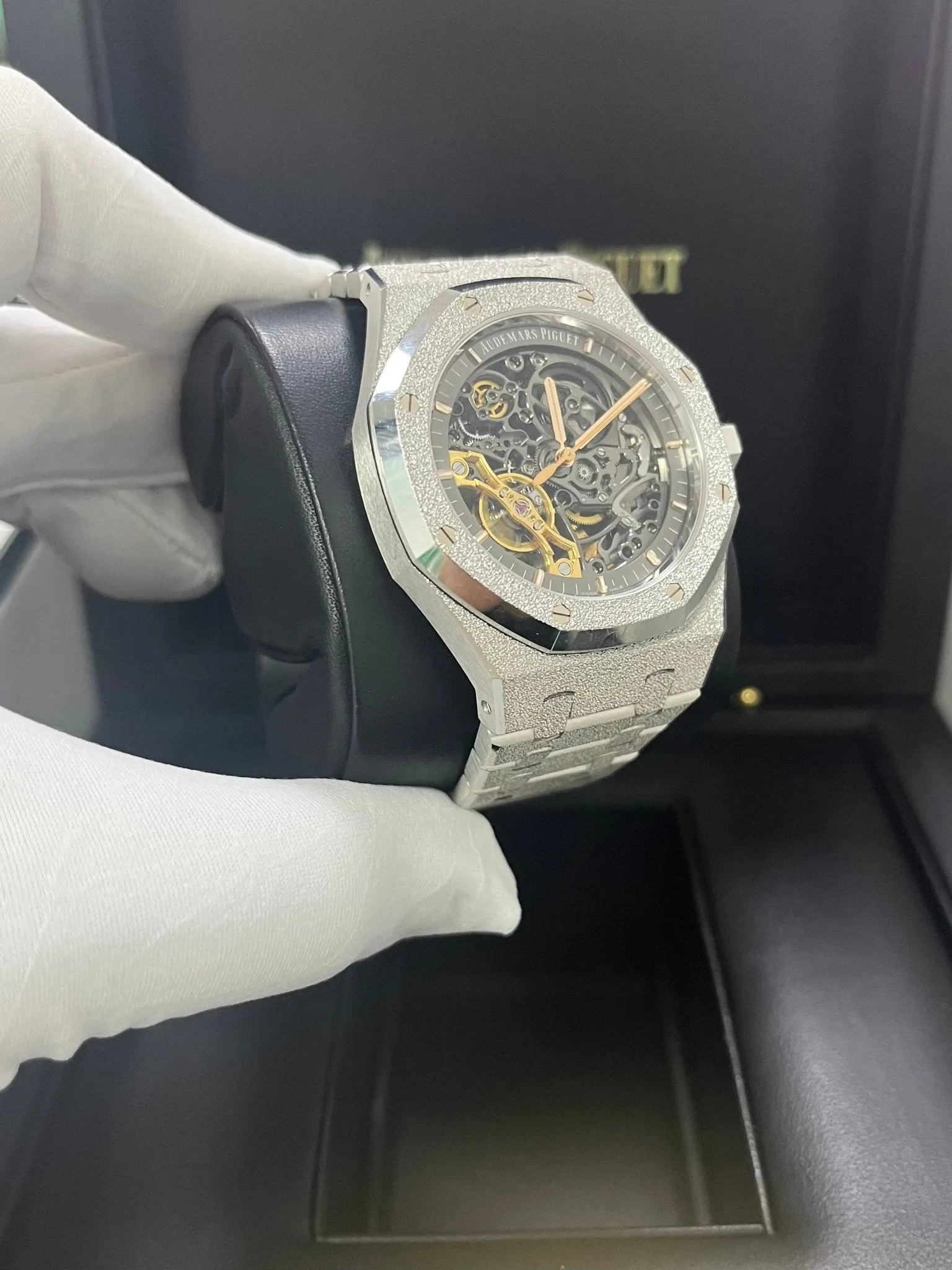 Audemars Piguet Royal Oak Double Balance Wheel Frosted Gold (Reference # 15407BC.GG.1224BC.01)