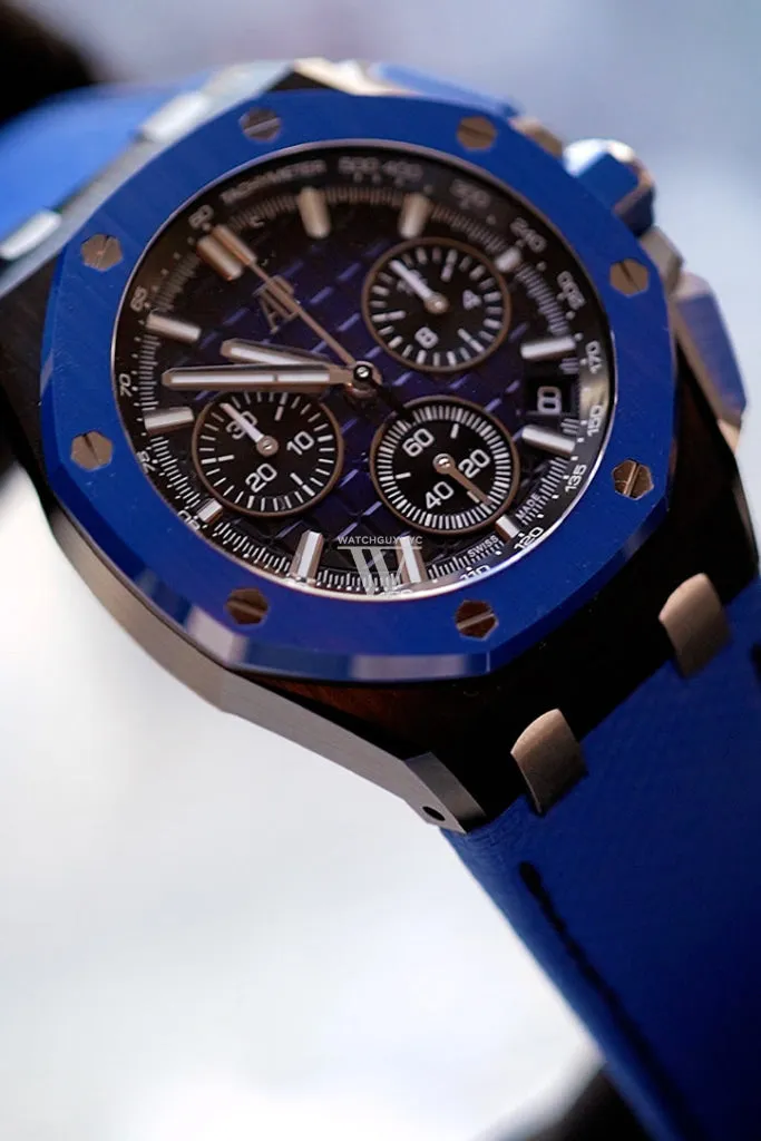 Audemars Piguet Royal Oak Offshore 43 Chronograph Ceramic Blue Dial Watch 26420CE.OO.A043VE.01