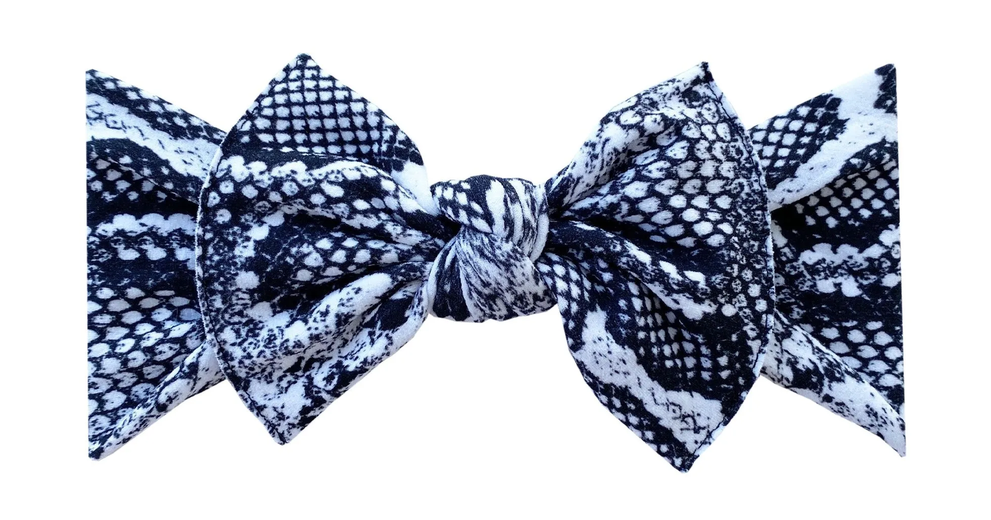 Baby Bling Snakeskin Printed Knot Headband