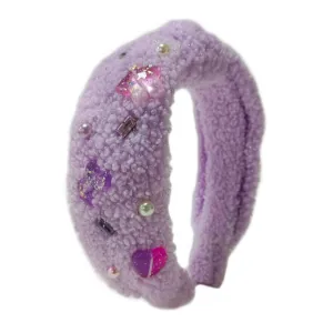 Bari Lynn Sherpa Charm Headband - Lavender