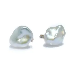 Baroque Pearl Stud Earrings