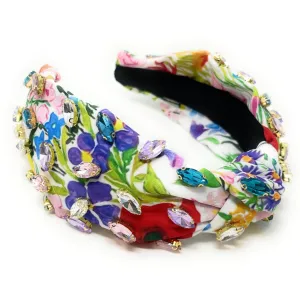 Bella Jeweled Knotted Headband