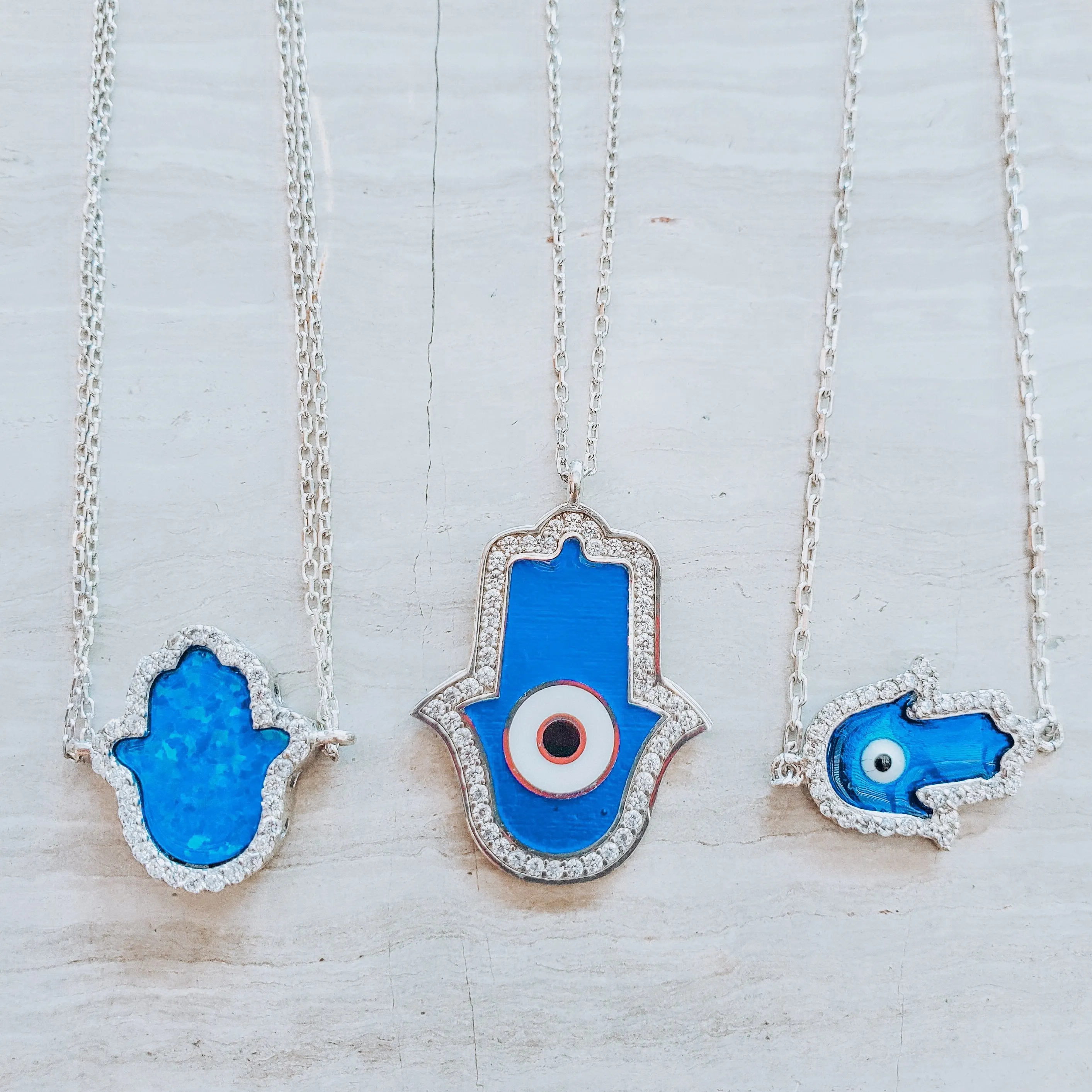 Blue Hamsa Opal Bracelet for Women