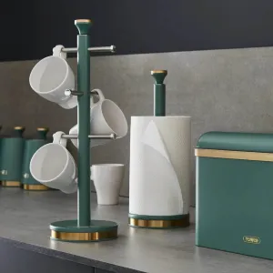 Cavaletto Kitchen Towel Holder & Mug Tree Set - Jade Green