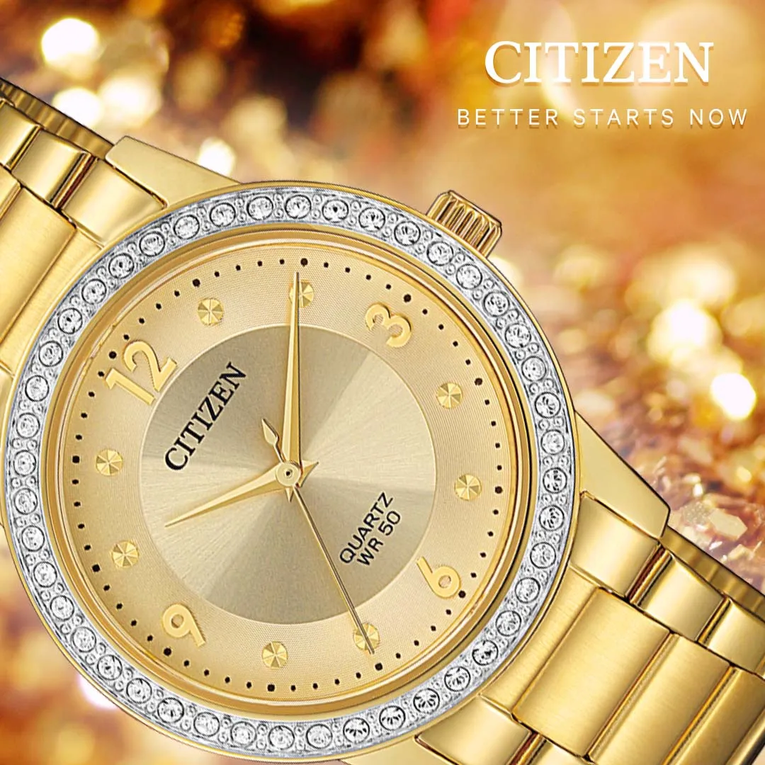 Citizen EL3092-86P Gold Stainless Steel Womens Watch