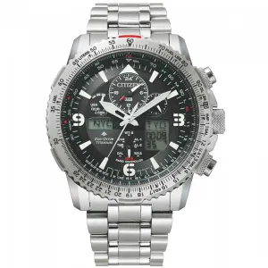 Citizen Men's Chrono Watch - Promaster Black Ana-Digi Dial Bracelet | JY8100-80E