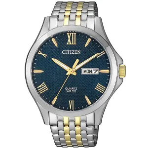 Citizen Quartz Two-Tone Stainless Steel Band Watch BF2024-50L