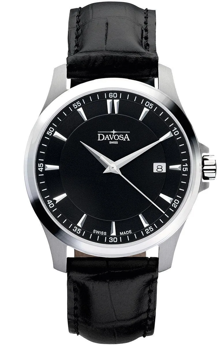 Classic Quartz Swiss-Made Black Executive Watch 16246655