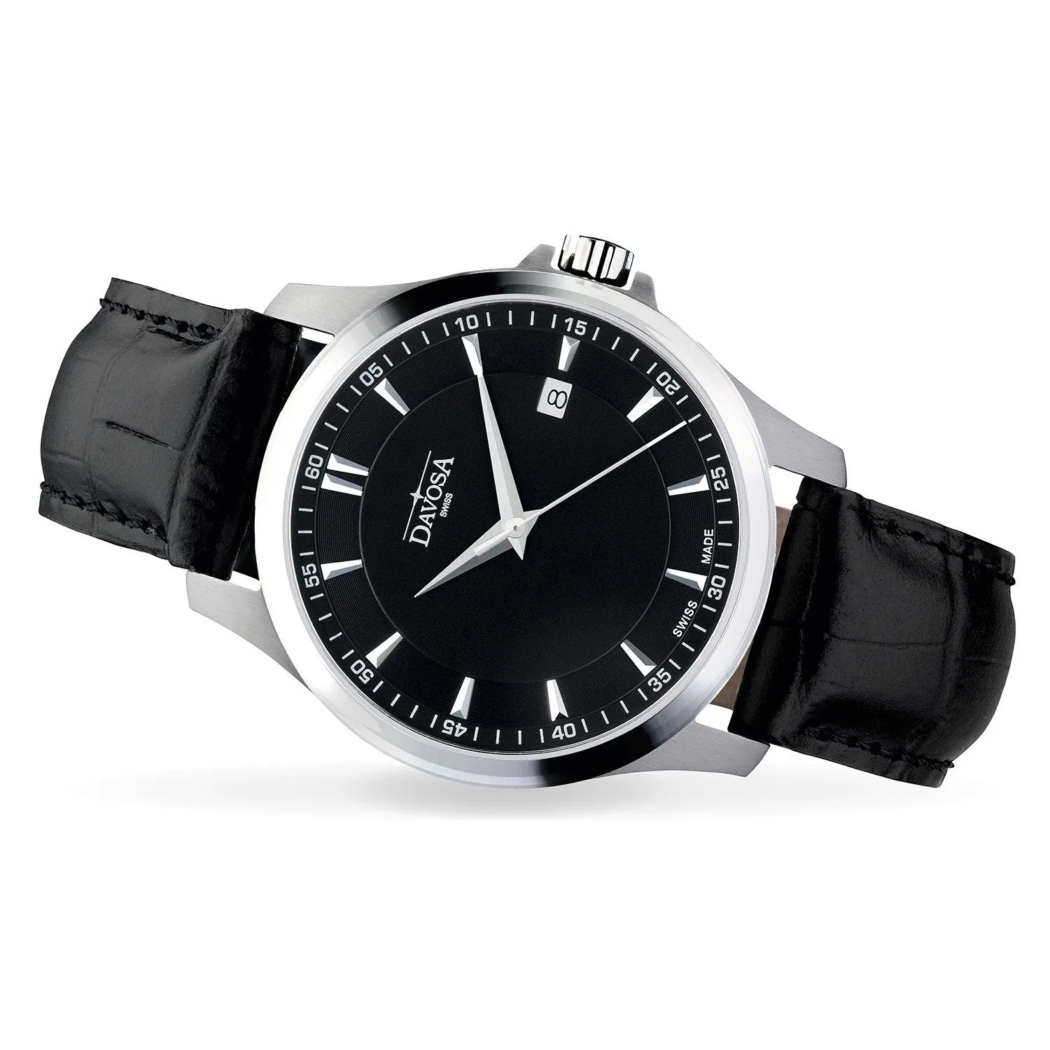 Classic Quartz Swiss-Made Black Executive Watch 16246655