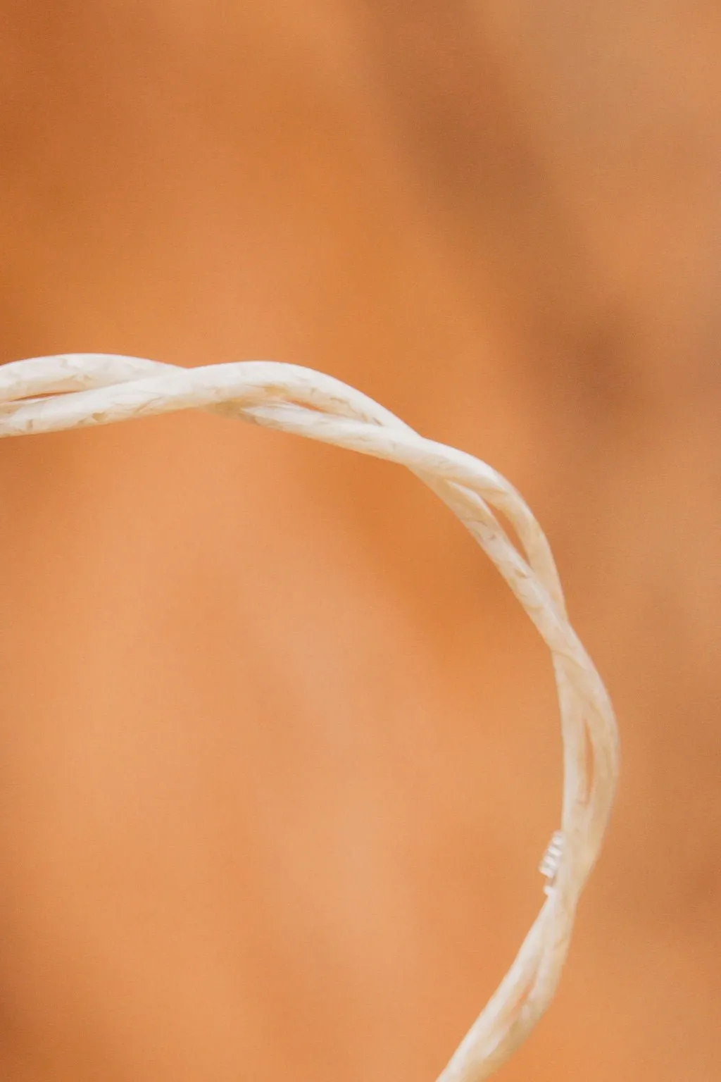 Cream Acetate Braided Headband