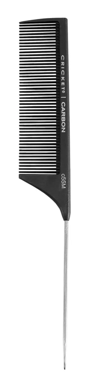 Cricket Carbon Comb C55M Medium Toothed Rattail Comb