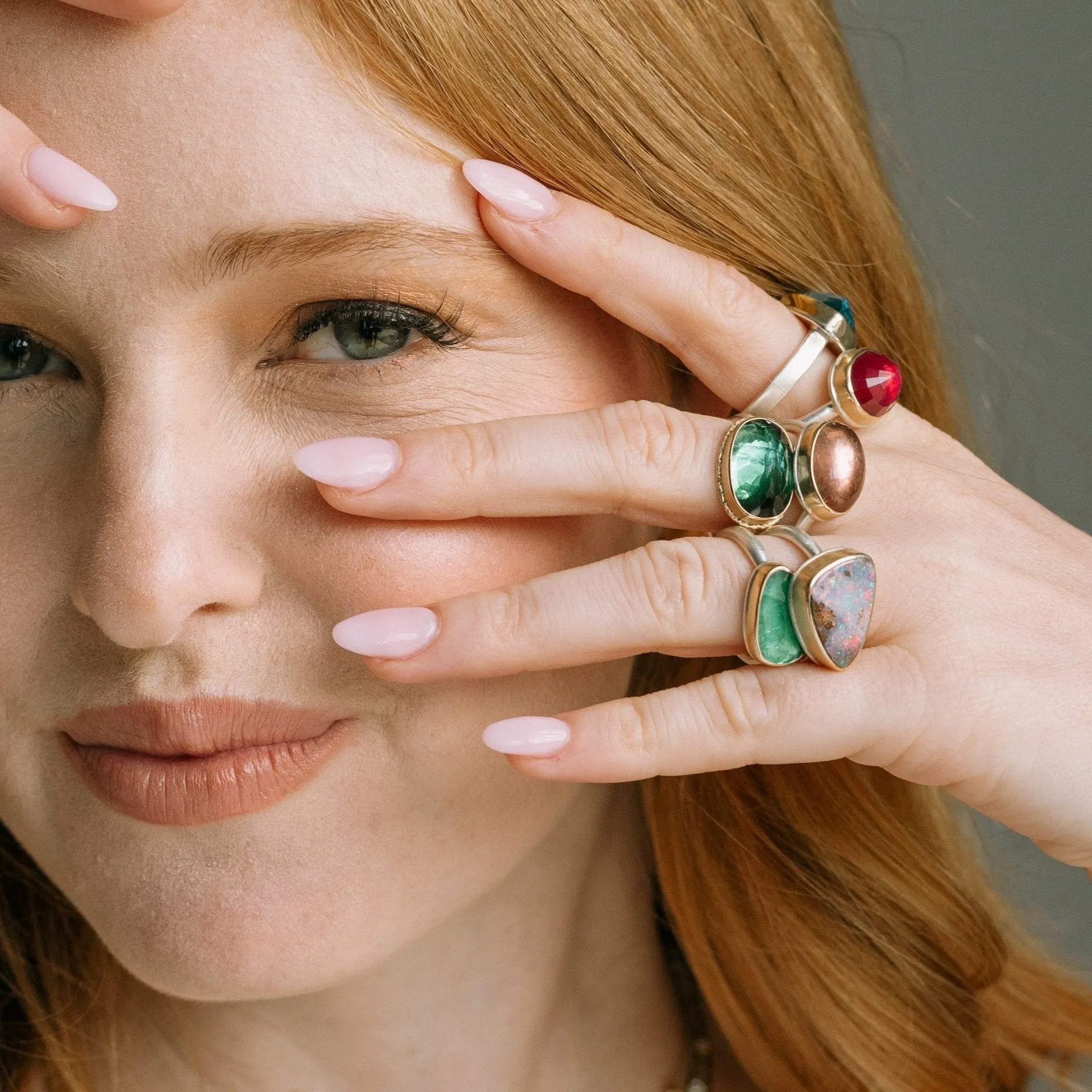 Emerald Bezel Statement Ring