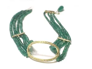 'Emerald Strand Oval Choker'