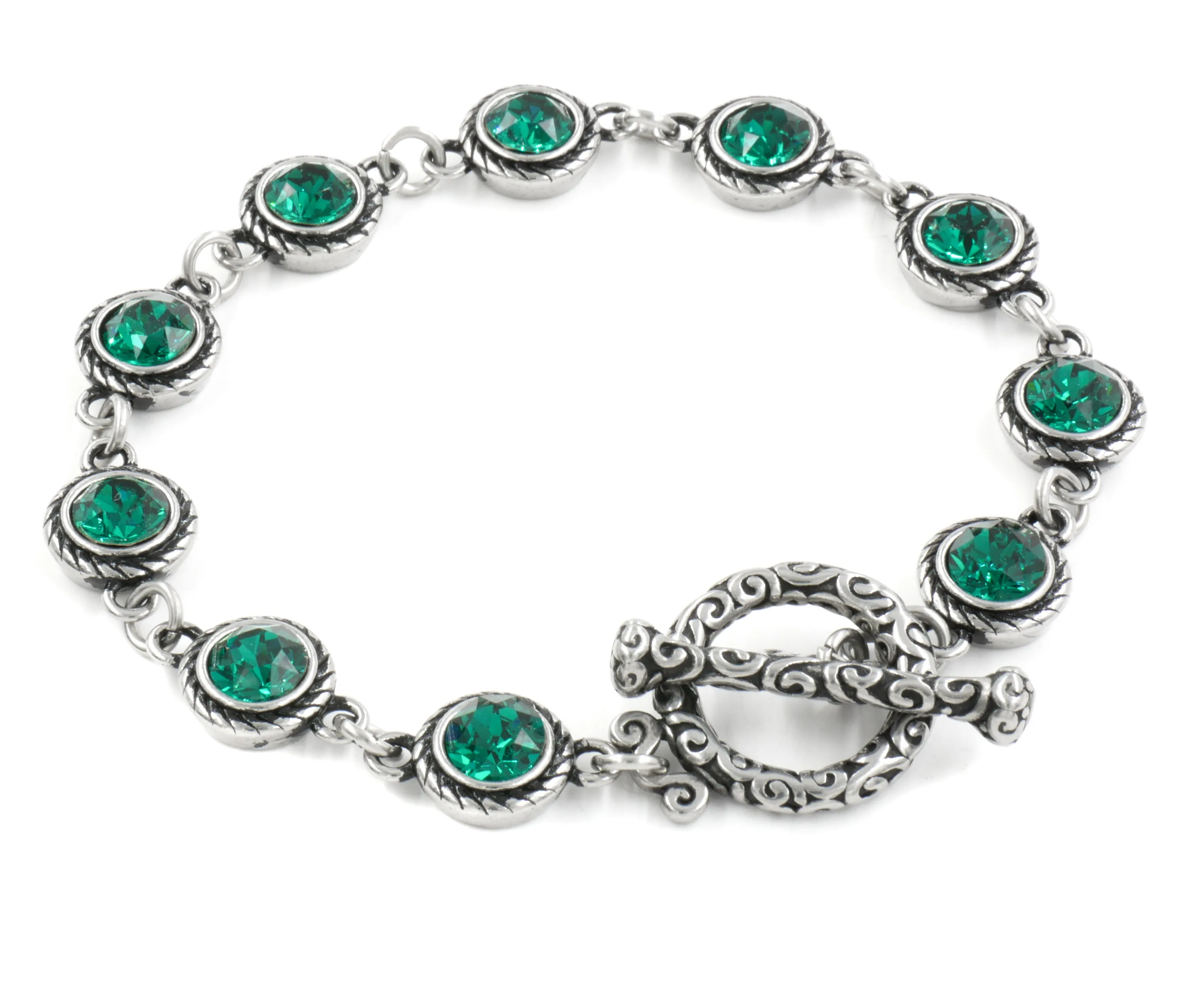 Engraved Personalized December Birthstone Bracelet