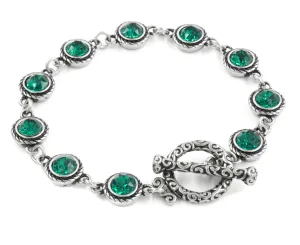 Engraved Personalized December Birthstone Bracelet