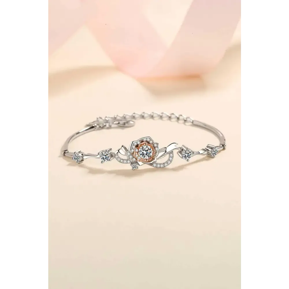 Exquisite 925 Sterling Silver Moissanite Bracelet in Luxury Fashion for Women