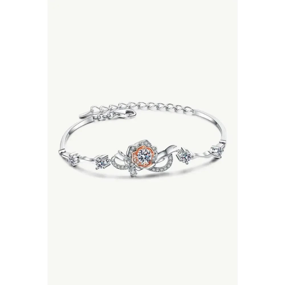 Exquisite 925 Sterling Silver Moissanite Bracelet in Luxury Fashion for Women