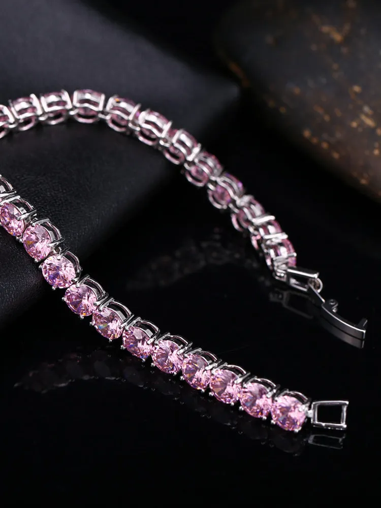 Fashion AAA  Zircon Ladies Tennis Bracelet