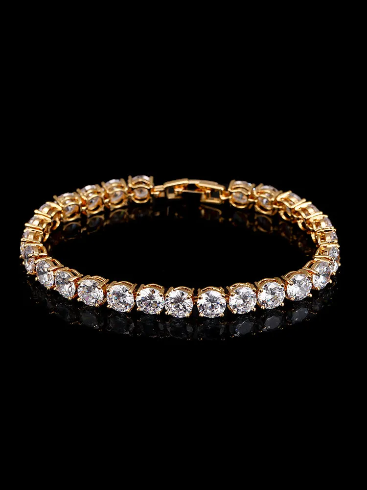 Fashion AAA  Zircon Ladies Tennis Bracelet