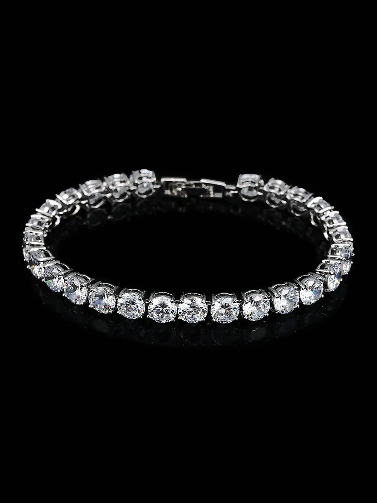 Fashion AAA  Zircon Ladies Tennis Bracelet