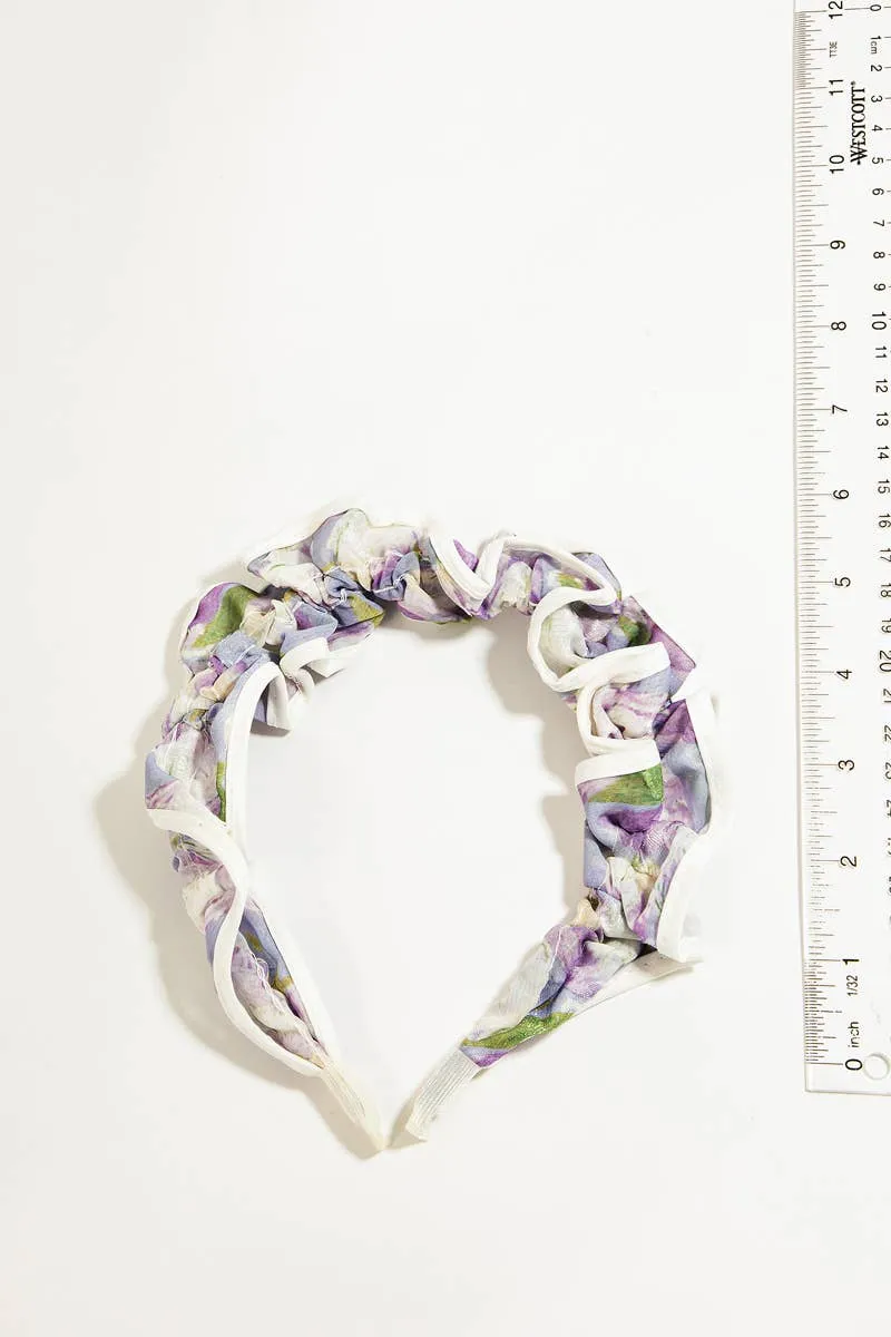 Floral Ruffle Headband