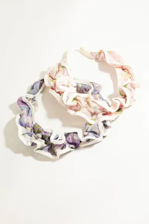 Floral Ruffle Headband