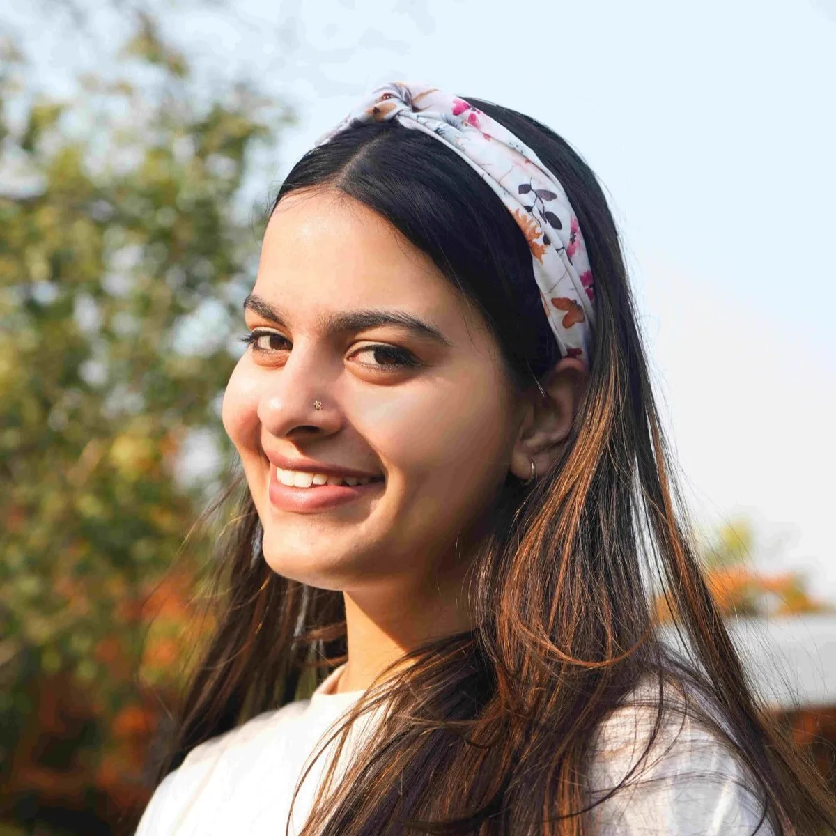 Floral Twisted Knot Headband