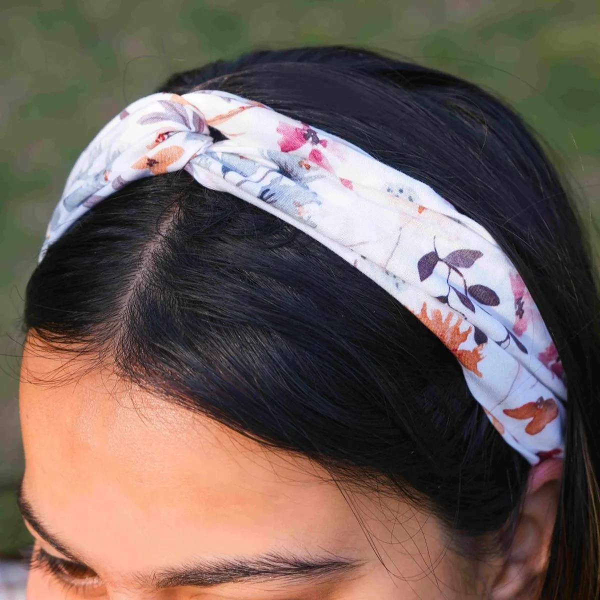 Floral Twisted Knot Headband