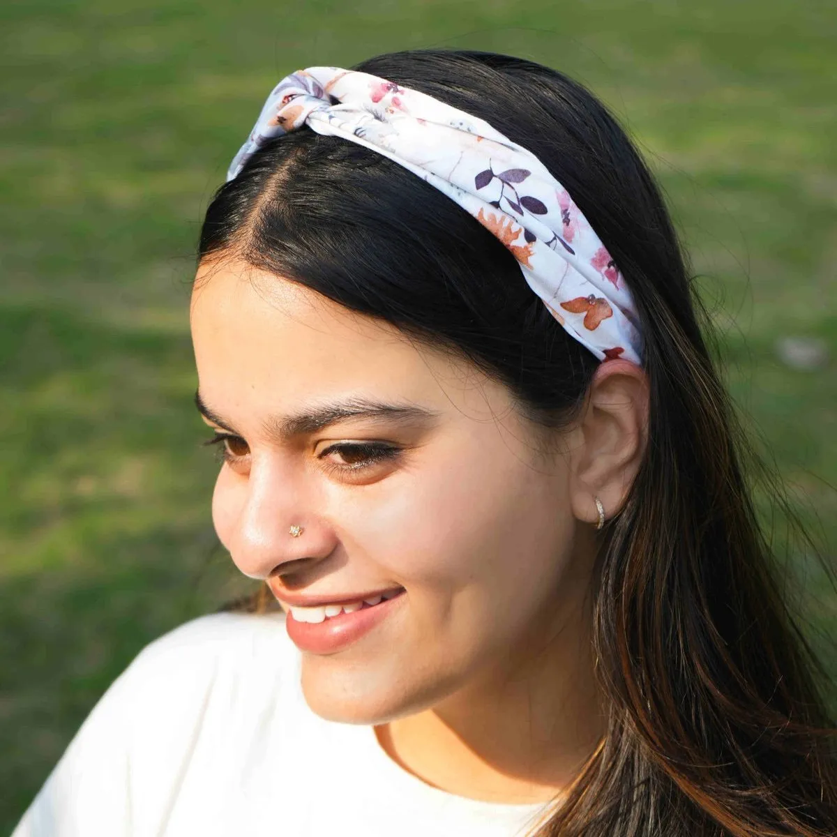 Floral Twisted Knot Headband