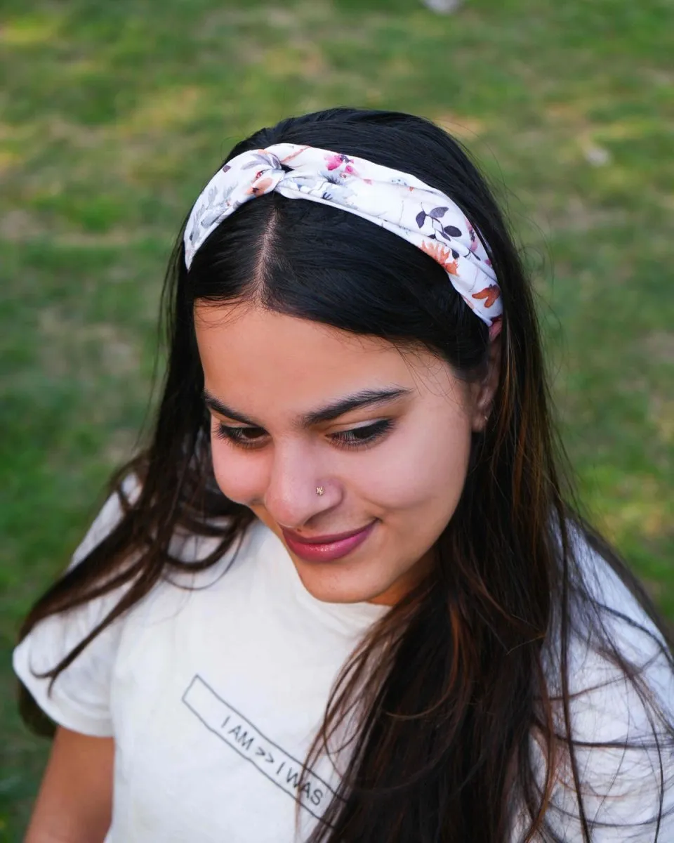 Floral Twisted Knot Headband