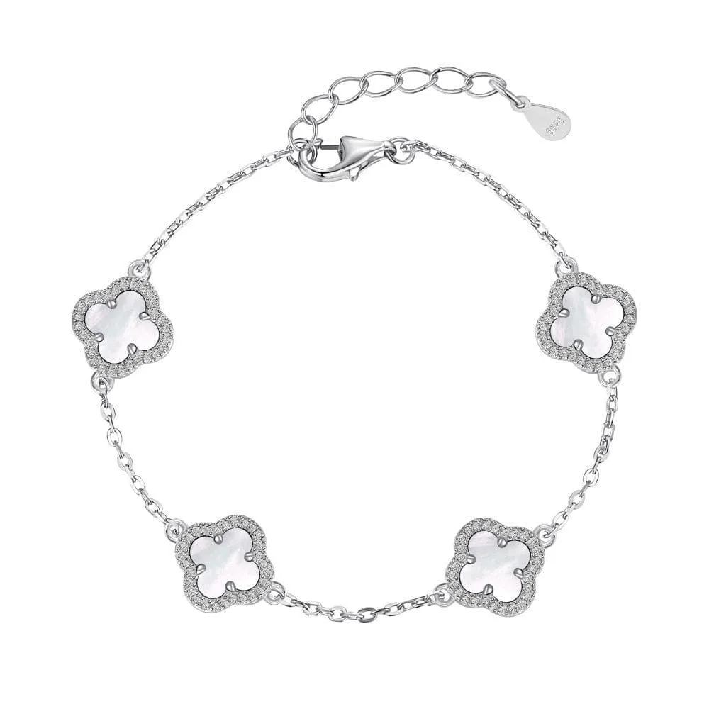 Four-leaf clover bracelet