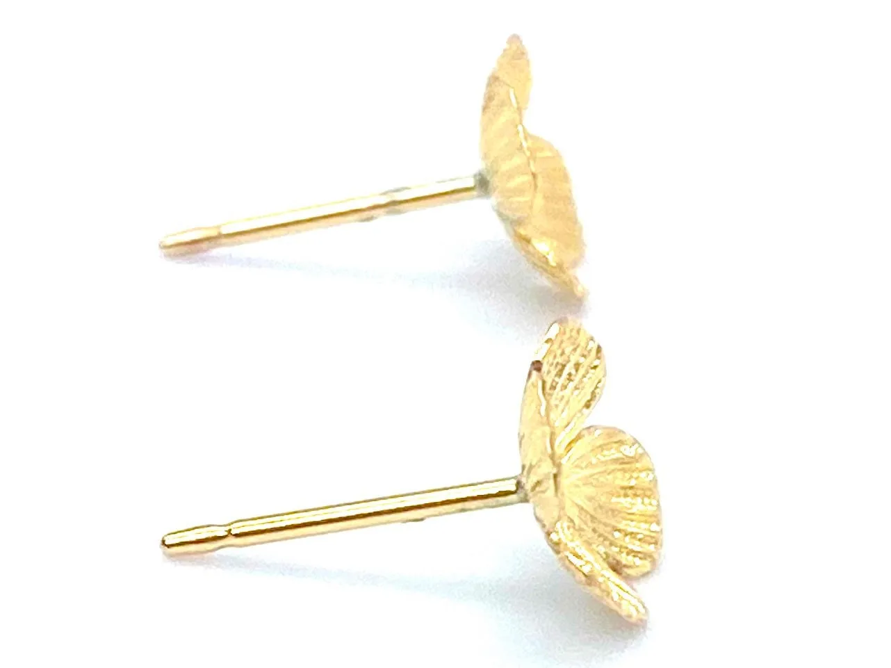 Four Leaf Clover Studs , Sterling Silver & 14K Gold Filled, Sku#1075-4