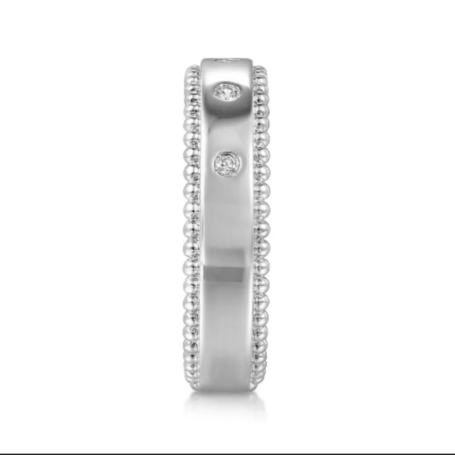 Gabriel & Co. Wide Bujukan Bezel Set Diamond Ring