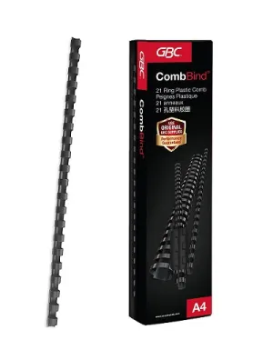 GBC BINDING COMB OVAL 21RG 32MM BLACK